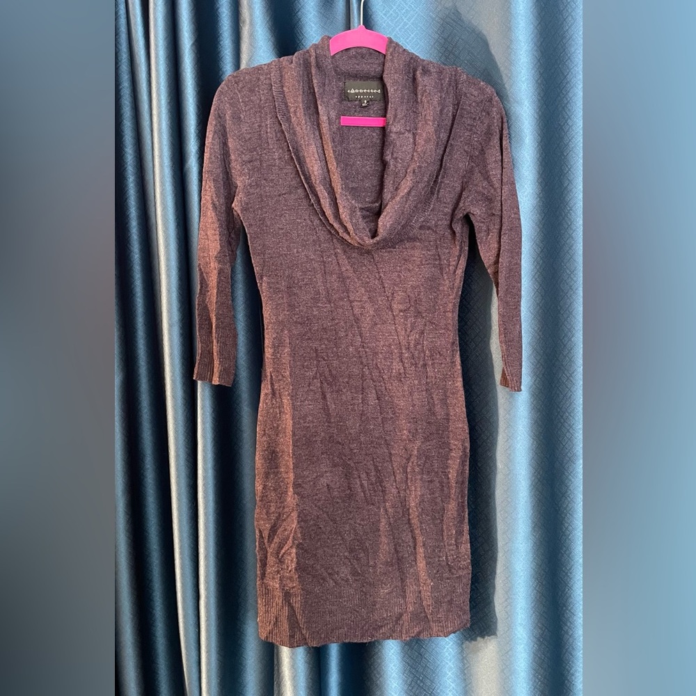 Connected Apparel Heathered Knit Dress